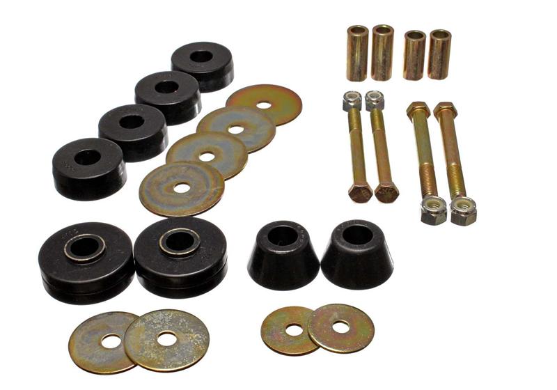 Energy Suspension eng3.4137G Chevy Pickup Body Mounts - Black