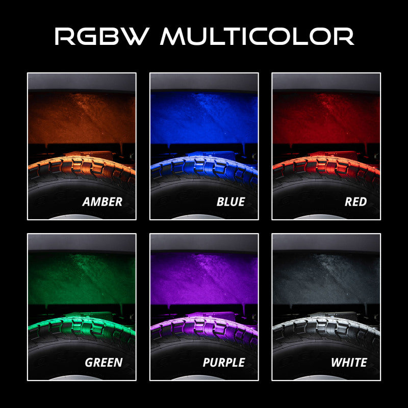 Diode Dynamics Stage Series SXS Rock Light Installer Kit RGBW M8 4-Pack, Part DD7751