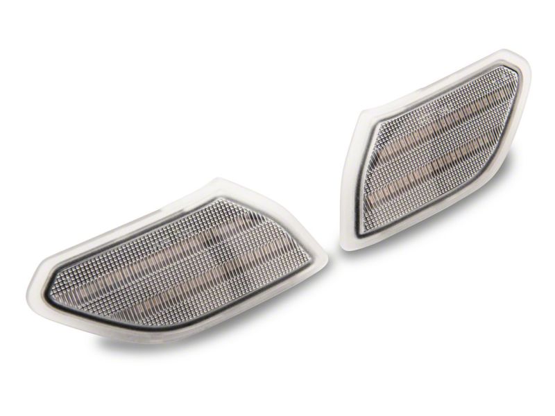 Raxiom Axial Series Clear LED Fender Flare Marker Lights for 2018-2023 Jeep Wrangler JL - Part Number raxJ134142-JL
