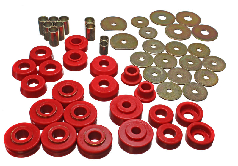 Energy Suspension eng3.4138R 65-70 Chevrolet Impala/Caprice Red Body Mount Set