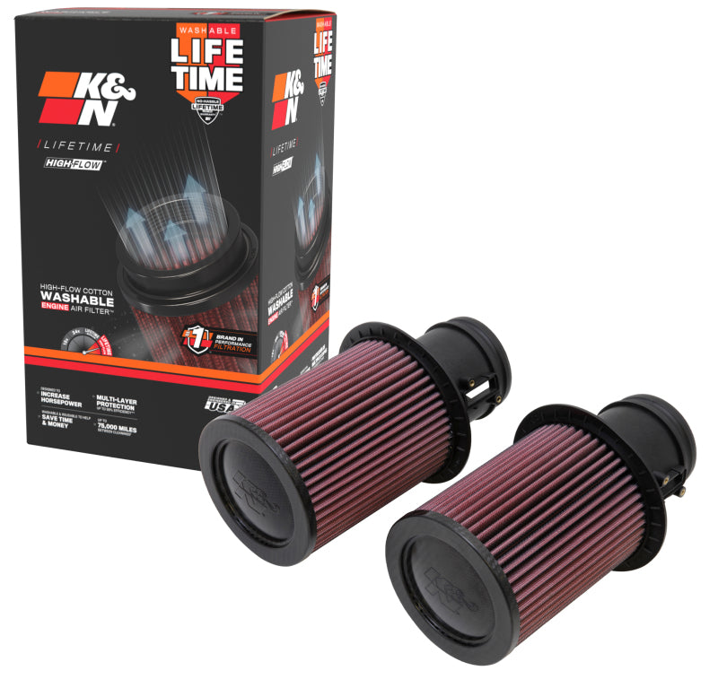 K&N Engineering E-0669 Replacement High-Flow Air Filter for Audi R8 and Lamborghini Gallardo 5.2L V10