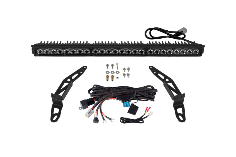 Diode Dynamics SS30 Bumper LED Light Bar Kit Sport White Driving with Amber Backlight for 2018-2026 Jeep Wrangler JL, Part Number DD8717