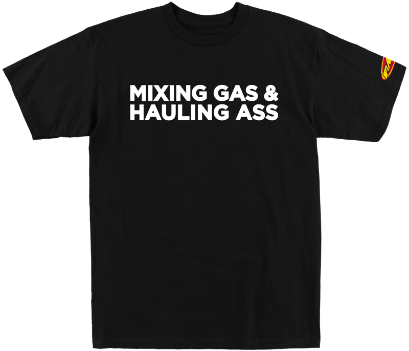 FMF Racing Gass Tee Black Extra Large - Automotive Exhaust Accessory