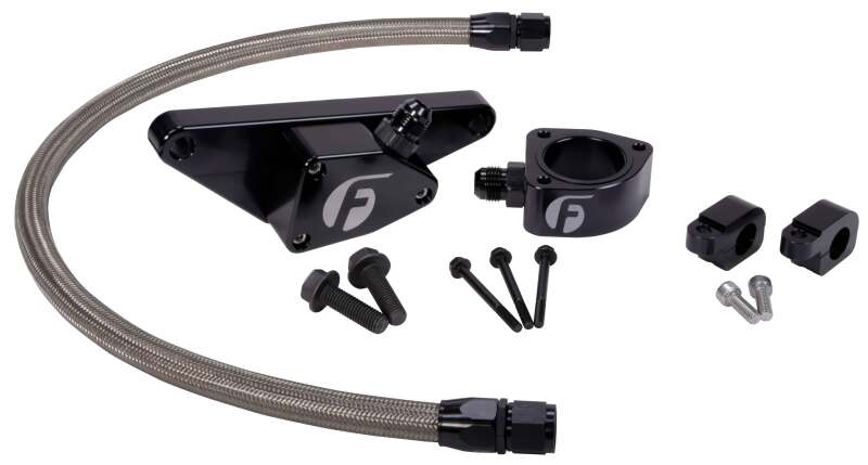 Fleece Performance fpeFPE-CLNTBYPS-CUMMINS-MAN-SS 2003–2007 Manual Transmission Cummins Coolant Bypass Kit with Stainless Steel Braided Line