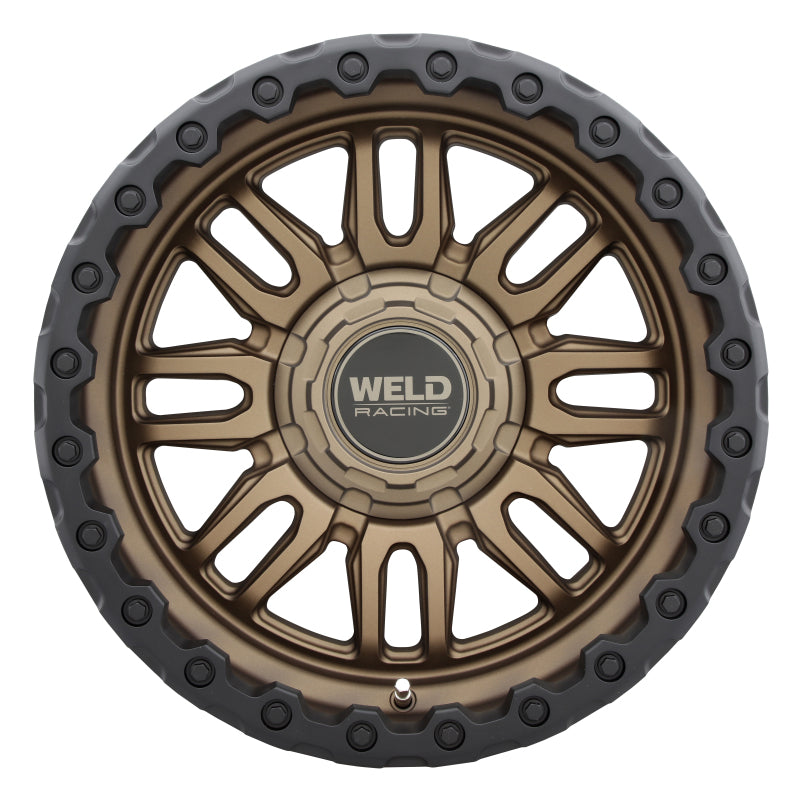 Weld Off-Road Swift 17x9 Inch Satin Bronze Wheel with Black Ring - Dual Bolt Pattern 5x114.3 / 5x127, ET-12, 78.1mm Hub Bore