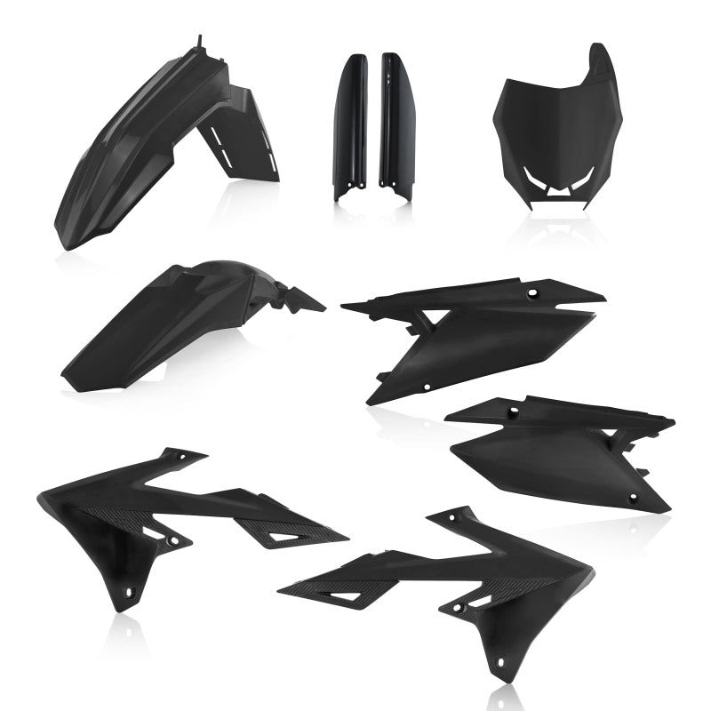 Acerbis Full Plastic Kit for 2018-2023 Suzuki RM-Z250 and RM-Z450 - Black