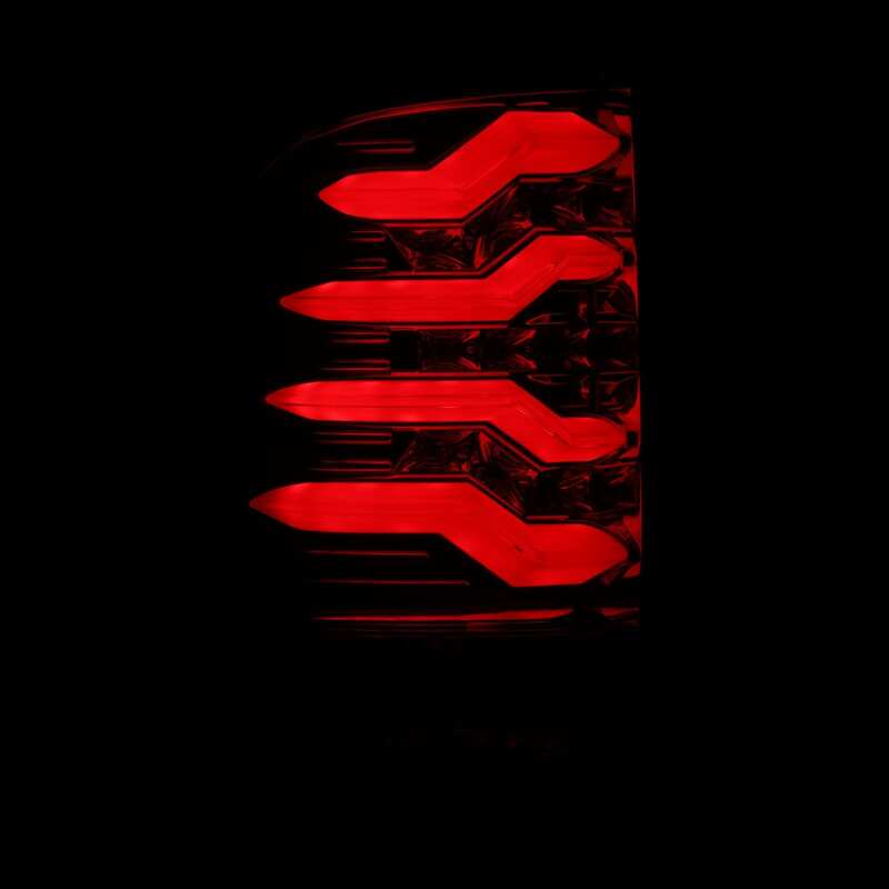 AlphaRex PRO-Series LED Tail Lights Red Smoke for 2009–2018 Dodge Ram 1500 and Ram 2500, Part ARX640020