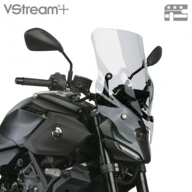 National Cycle Vstream+ Quantum HC Mid Windshield for Yamaha MT-07 (2025-2026) - Light Tint