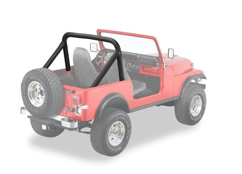 Bestop Jeep 80-83 CJ5 / 80-86 CJ7 Sport Bar Cover in Black Denim - Part bes80007-15