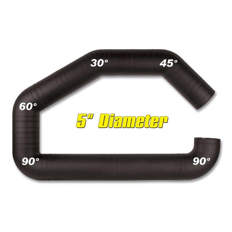 Airaid U-Build-It 5-Inch Air Intake Tube Set, Part Number AIR100-500