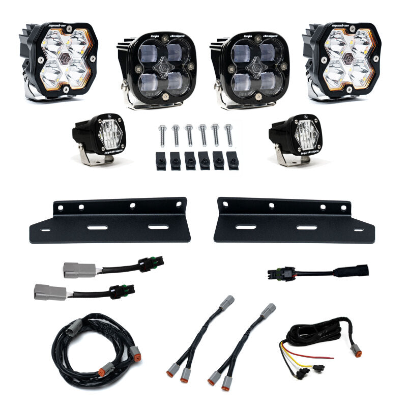 Baja Designs 21-25 Ford Raptor Squadron 2.0 Sport/S1 Fog Pocket Kit with Clear Lenses