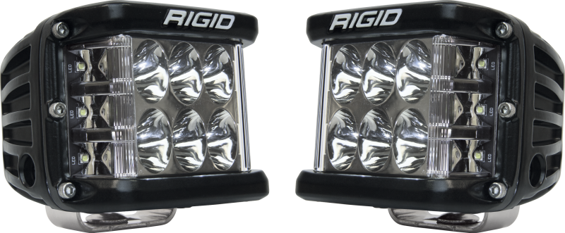RIGID Industries D-SS PRO Driving LED Side-Shooter Pod Lights, Black Housing, Set of 2 – RIG262313
