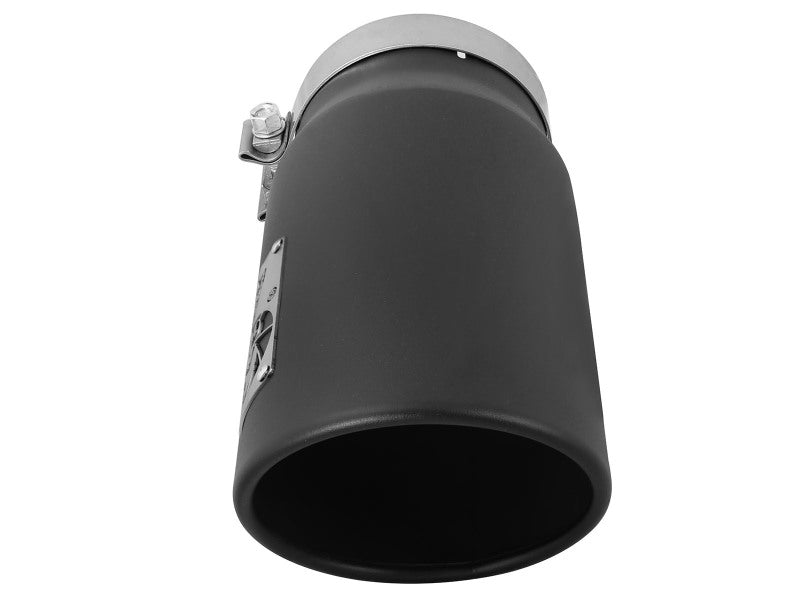 aFe MACH Force-Xp Black Stainless Steel Bolt-On Exhaust Tip, Part Number 49T50601-B12