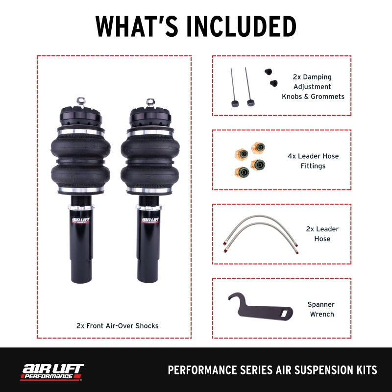Air Lift Performance 76005 Front Air Suspension Kit for Audi A4, A5, S4, S5 and RS5