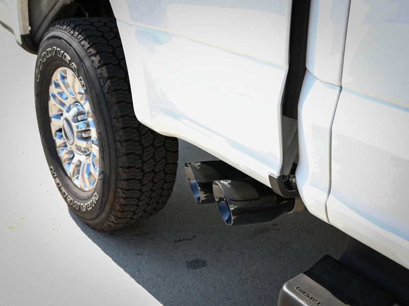 aFe Rebel Series 3-Inch 409 Stainless Steel Cat-Back Exhaust with Black Tips for 2017-2026 Ford F-250/F-350 Super Duty V8