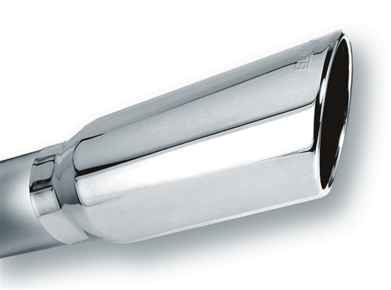 Borla 20249 Universal 4-Inch Inlet, 5-Inch Round Rolled-Edge Angle-Cut Exhaust Tip