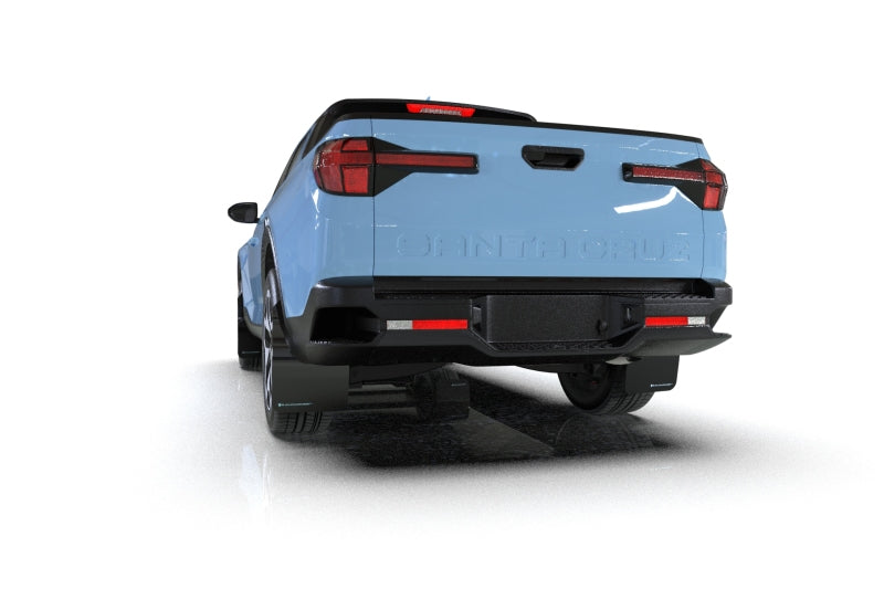 Rally Armor 2022 Hyundai Santa Cruz Black Mud Flap w/ Red Logo