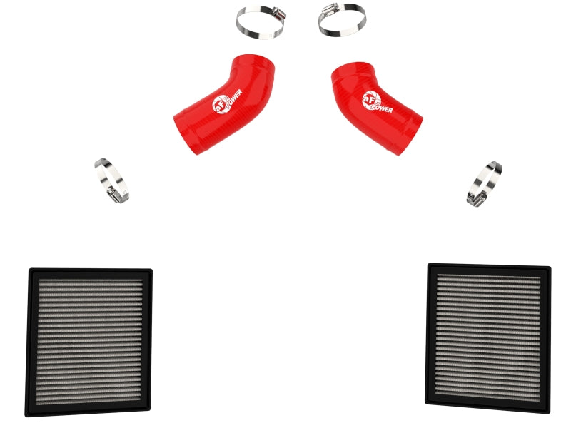 aFe Super Stock Induction System with Pro DRY S Filter for 2022-2026 Toyota Tundra V6 3.4L, Red - 55-10019DR