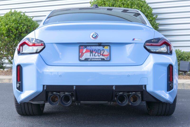 Dinan 23-26 BMW M2 G87 Valved Axleback Exhaust System with Black Tips