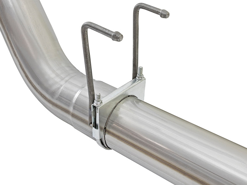 aFe ATLAS 5-Inch DPF-Back Aluminized Steel Exhaust System with Polished Tip, Part Number 49-03090-P
