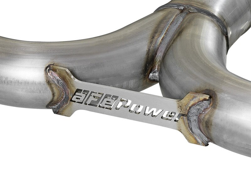 aFe Takeda 49-37015-P 2.5-Inch 304 Stainless Steel Cat-Back Exhaust with Polished Tips for 2014-2018 Mazda 3 Hatchback