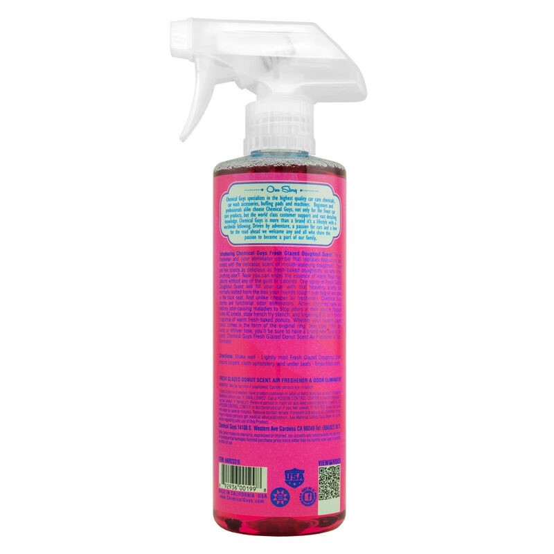 Chemical Guys Fresh Glazed Donut Air Freshener & Odor Eliminator - 4oz - Case of 12