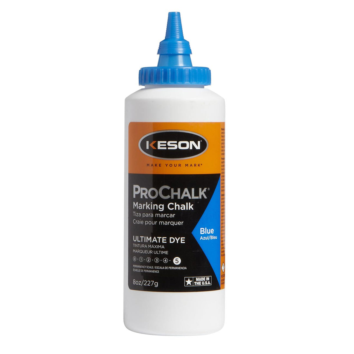 Keson ProChalk Ultimate Permanent Waterproof Blue Chalk Dye, 5 oz.