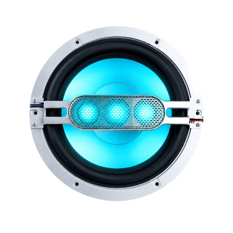 Memphis - MM804 - MARINE 8" 2-WAY SPKR B&W GRILLES WITH RGB LED
