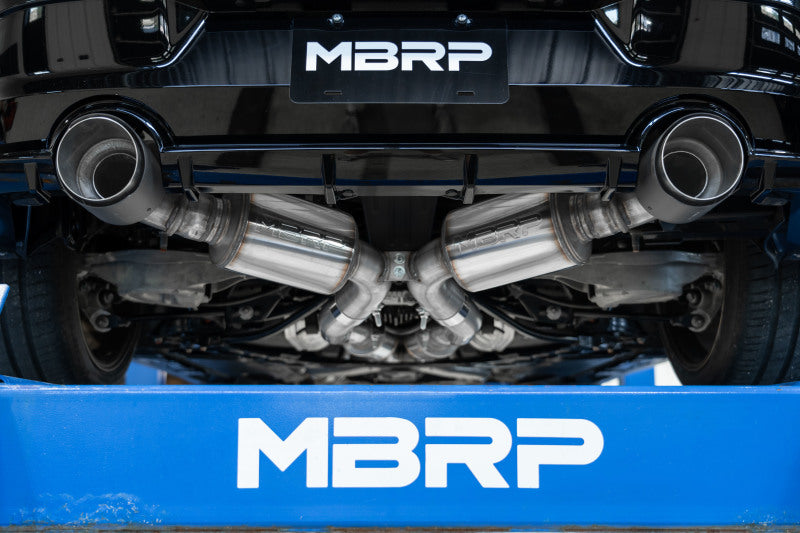MBRP S44083CF Armor Pro 3-Inch Cat-Back Exhaust System with Carbon Fiber Tips for 2023-2026 Nissan Z 3.0L