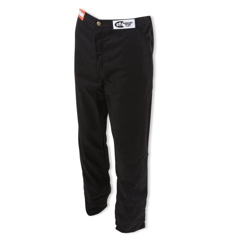 RaceQuip RQP112003RQP SFI-1 Single-Layer Race Pants, Black, Medium