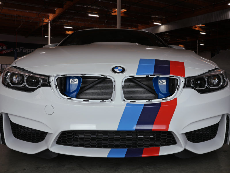 aFe POWER Dynamic Air Scoop D.A.S. Blue for 2015-2018 BMW M3 and 2015-2020 M4, S55 – Part Number 54-13032SL