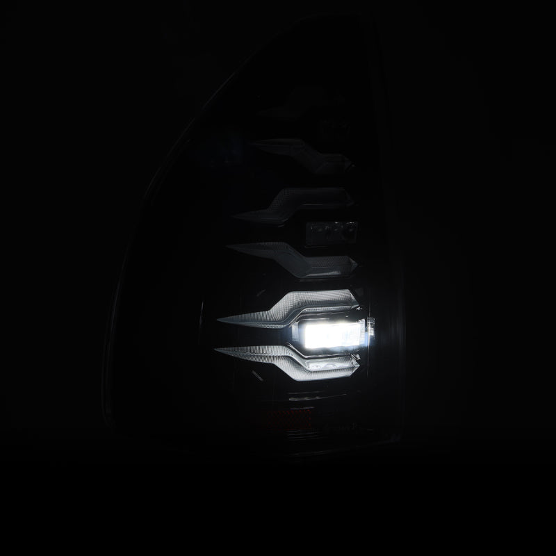 AlphaRex Luxx-Series LED Tail Lights for 2003-2009 Lexus GX470, Alpha-Black