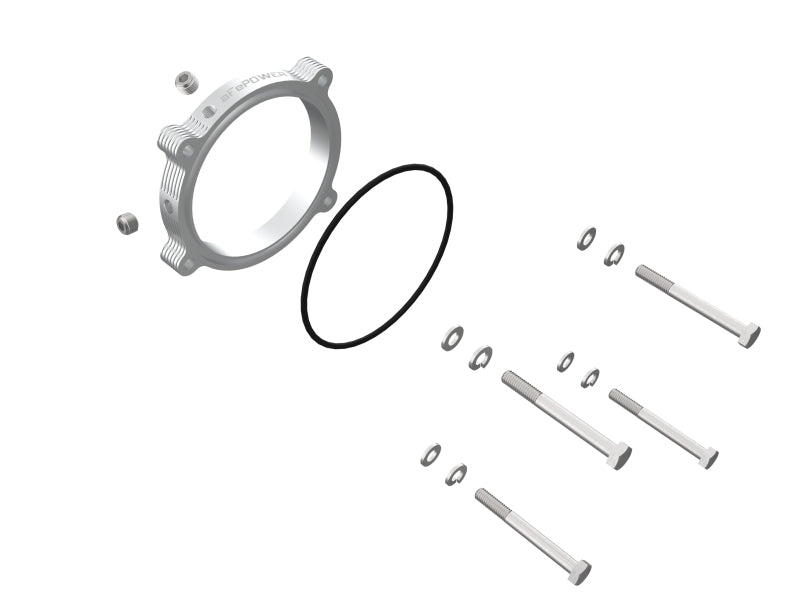 aFe Silver Bullet Throttle Body Spacer Kit, Part Number 46-32011, for 2021-2024 Ram 1500 TRX 6.2L V8