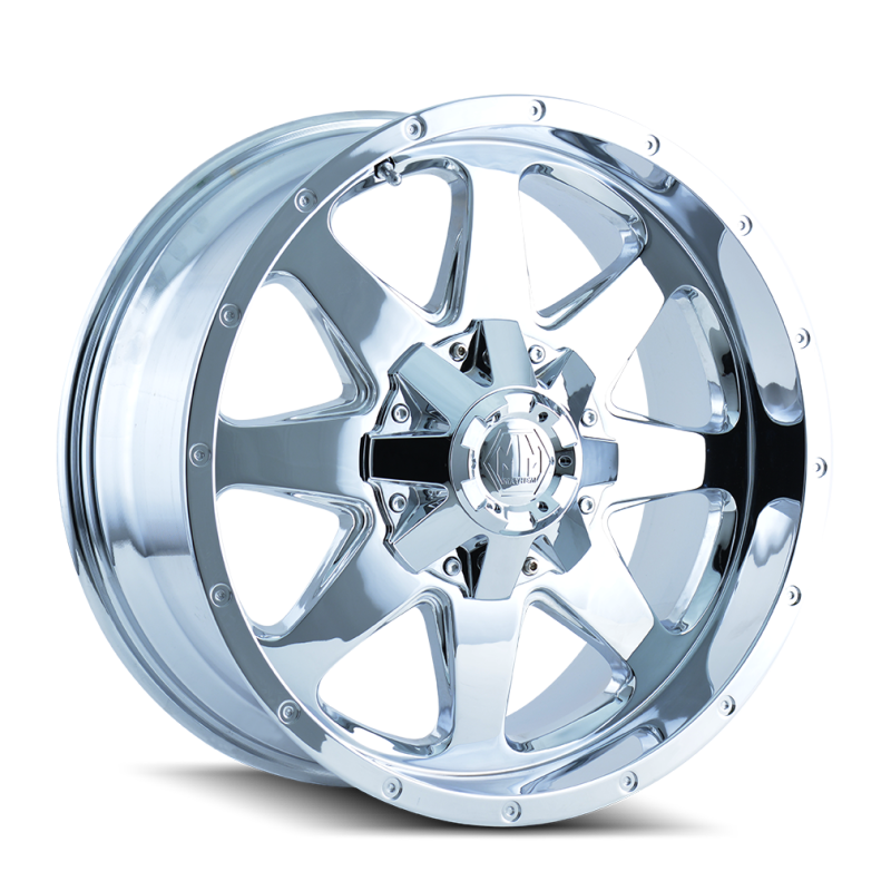 Mayhem 8040 Tank 20x9 / 8x165.1 BP / 18mm Offset / 130.8mm Hub Chrome Wheel