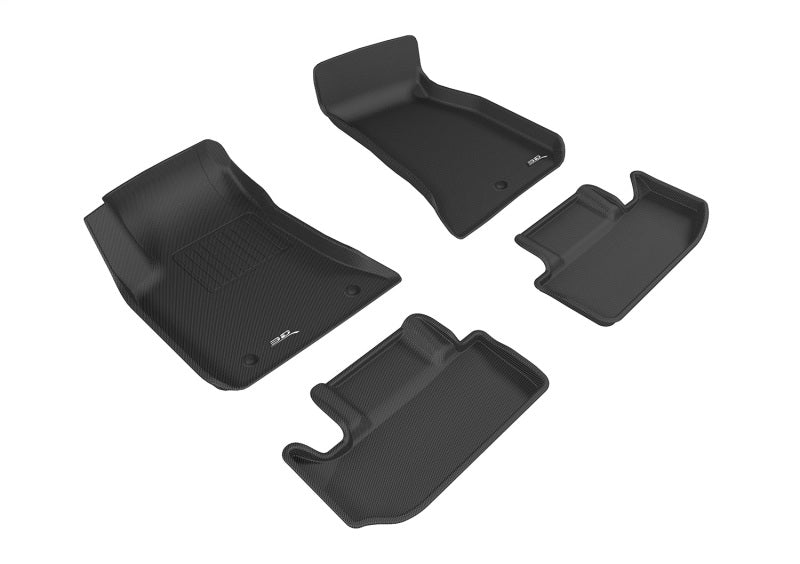 3D MAXpider KAGU Series Black Floor Mats for 2011–2014 Dodge Challenger, Part Number aceL1DG02401509