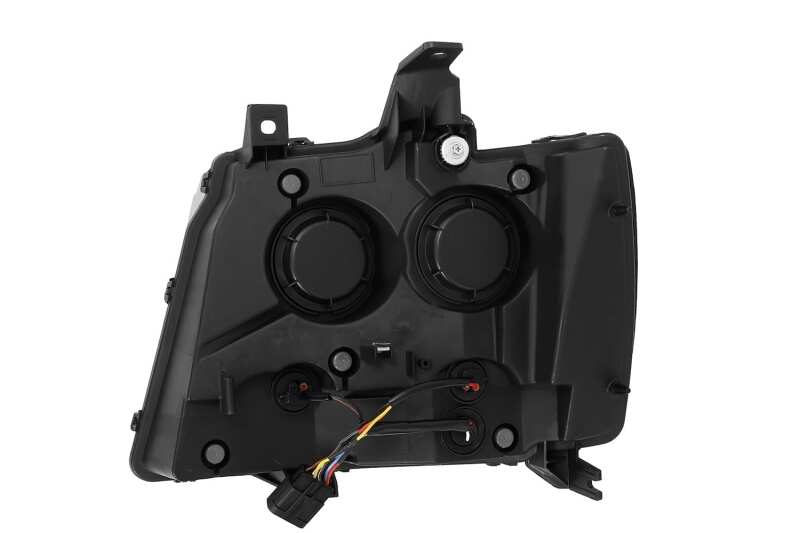 AlphaRex LUXX-Series LED Projector Headlights for 2007-2014 Chevrolet Tahoe/Suburban, Black Housing with DRL and Sequential Turn Signals - ARX880295