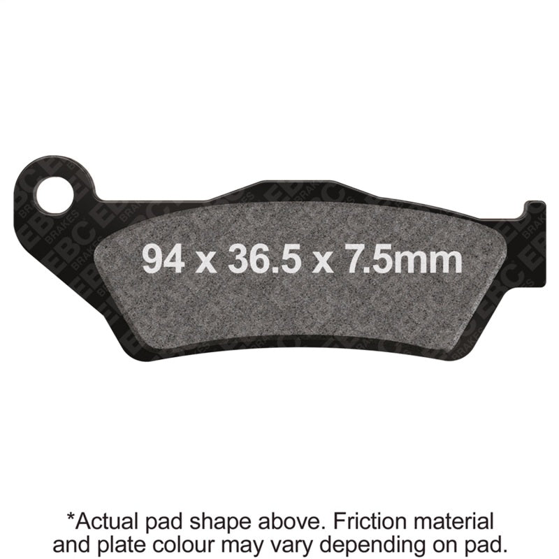 EBC Powersports FA181X Carbon X Front Brake Pads for 2012-2018 Yamaha GT 125 Hammerhead