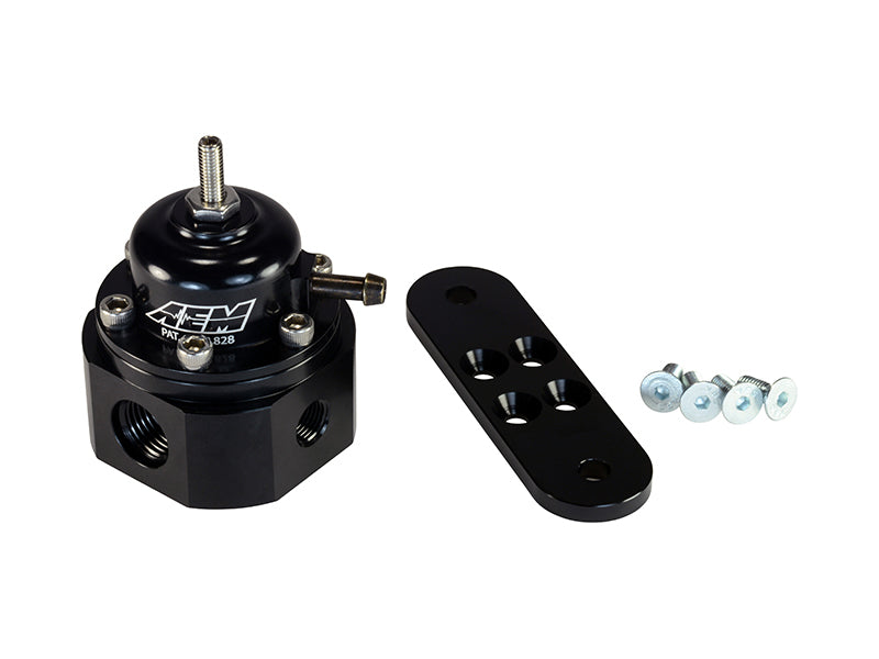 AEM Universal Black Adjustable Fuel Pressure Regulator AEM 25-302BK