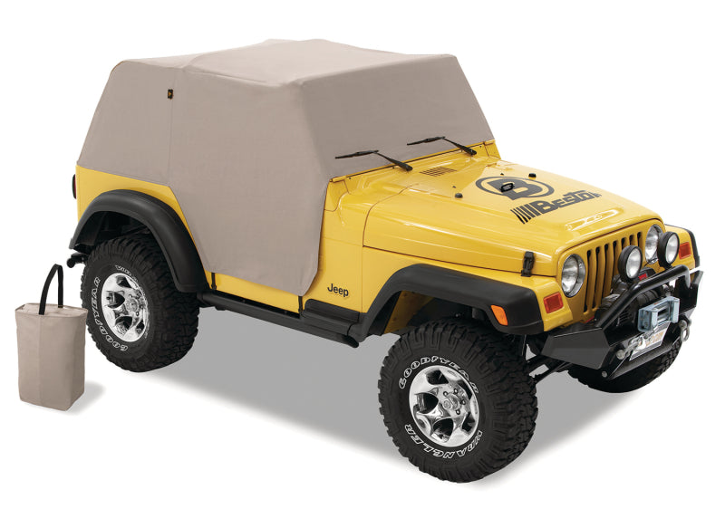 Bestop All Weather Trail Cover for Jeep 1997-2006 Wrangler TJ (Charcoal / Gray) - Part #bes81037-09