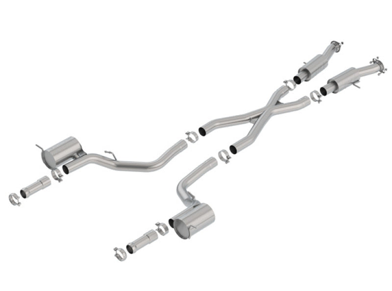 Borla S-Type Cat-Back Exhaust System for 2018-2020 Jeep Grand Cherokee Trackhawk 6.2L V8 AWD, Part Number 140755