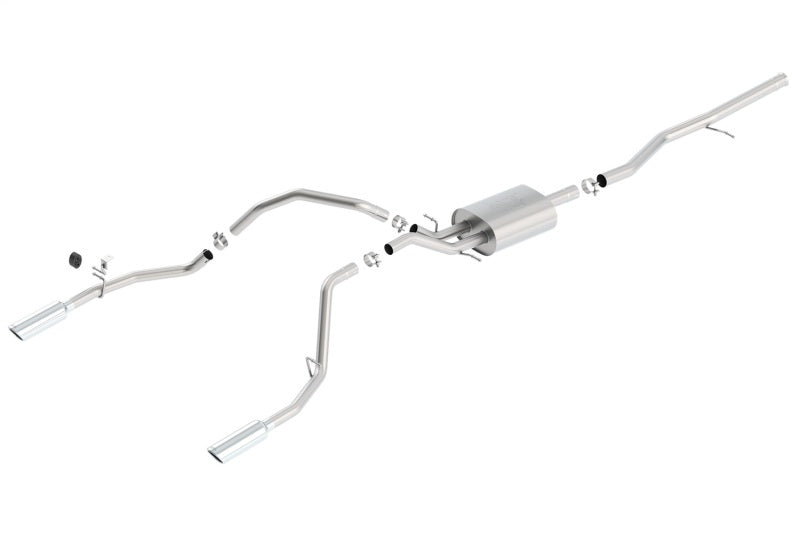 Borla ATAK Cat-Back Exhaust System for 2014-2018 Chevrolet Silverado 1500 and GMC Sierra 1500 5.3L V8 Crew Cab