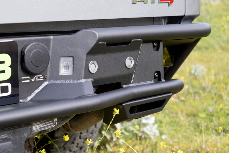 DV8 Offroad Tube Rear Bumper for 2019–2025 Chevy Silverado and GMC Sierra 1500, Part Number dveRBCS1-04