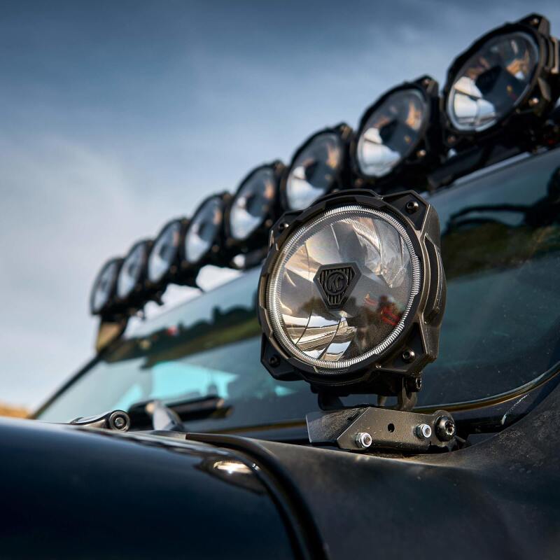 KC HiLiTES Gravity Titan 6-Inch LED Driving Lights Pair Pack, SAE Driving Beam - KCL91405