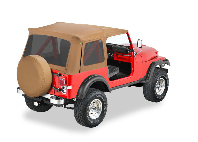 Bestop 76-86 Jeep CJ7 / 87-95 Wrangler YJ Supertop Classic Skin with Tinted Windows - Spice