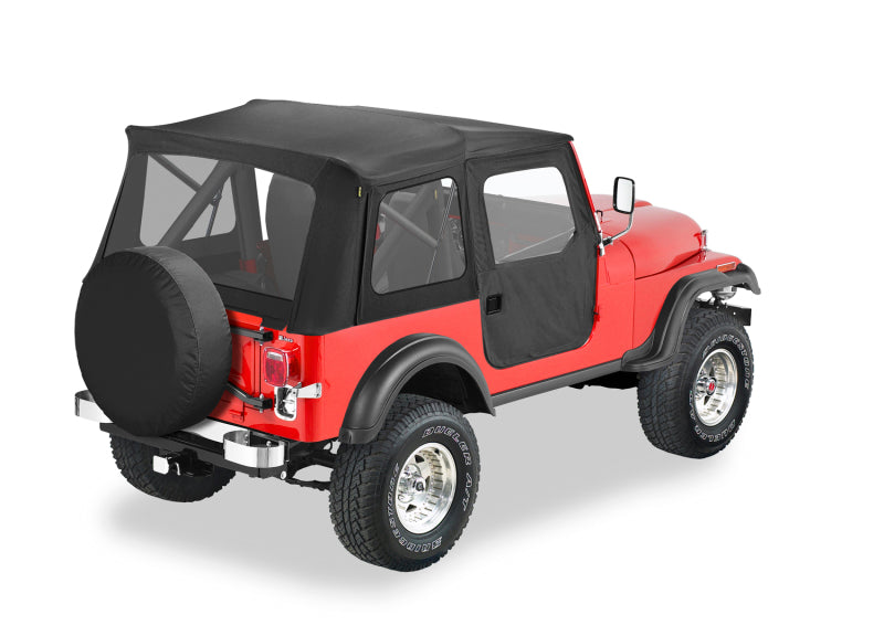 Bestop 76-83 Jeep CJ5 Supertop Classic Soft Top with Clear Windows and BeltRail System