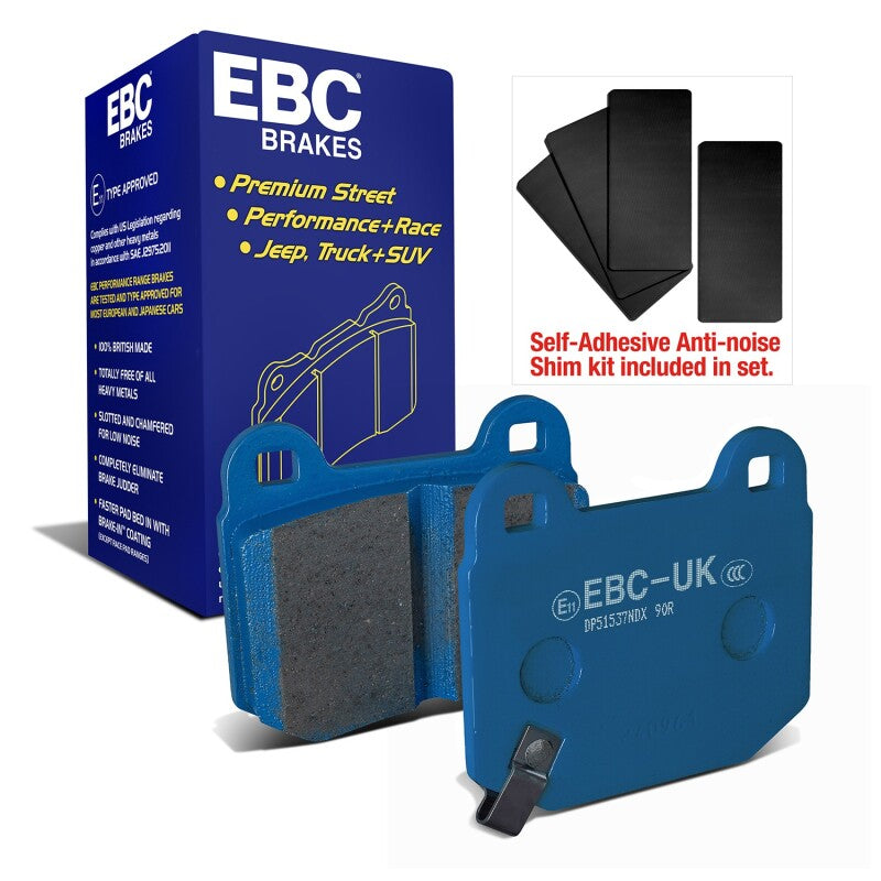 EBC Bluestuff NDX Rear Brake Pads for 2003-2004 Infiniti G35 3.5L Manual with Brembo Brakes - DP51537NDX