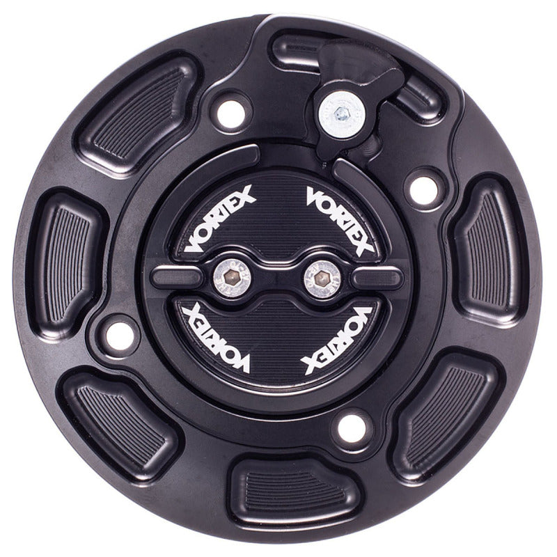 Vortex Racing V3 Fuel Cap with Safety Lock - Black, Part VTXGC215K