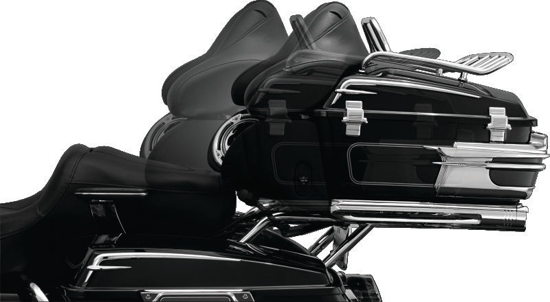 Kuryakyn Quick Adjust Tour-Pak Relocator Chrome for 1997-2013 Harley-Davidson Touring Models, Part KUR8973