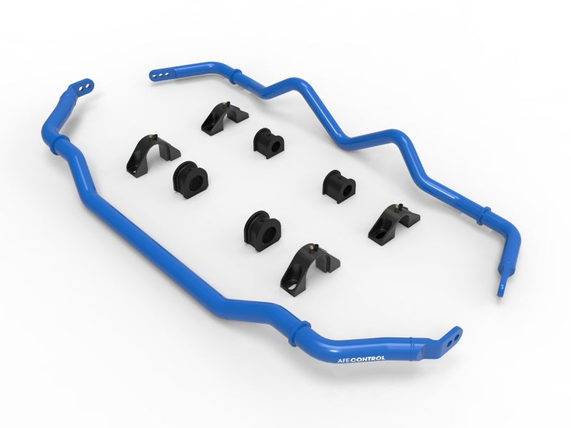 aFe CONTROL Front and Rear Sway Bar Set for 2016–2024 Infiniti Q50/Q60 3.0L V6 AWD, Part Number afe440-711002-L