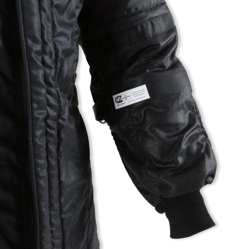 RaceQuip SFI-20 Racing Driver’s Fire Suit Jacket, Black, X-Large - Part RQP91930069RQP
